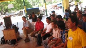 the delegation discussing the manila visit